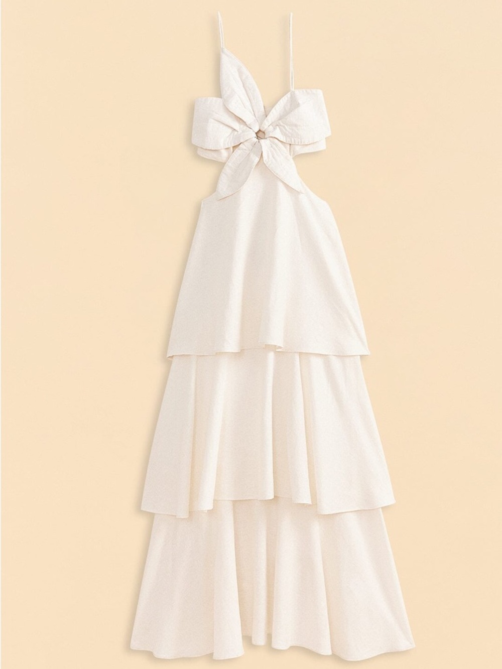 Farm Rio Off-White Flower Maxi Dress
